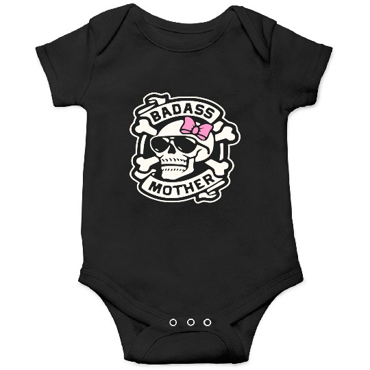 Badass Mother Skull LIKE US ON FACEBOOK # Onesies