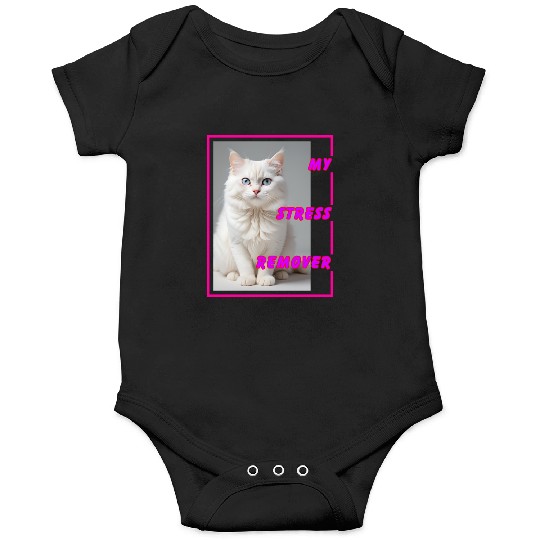 White cat design Onesies