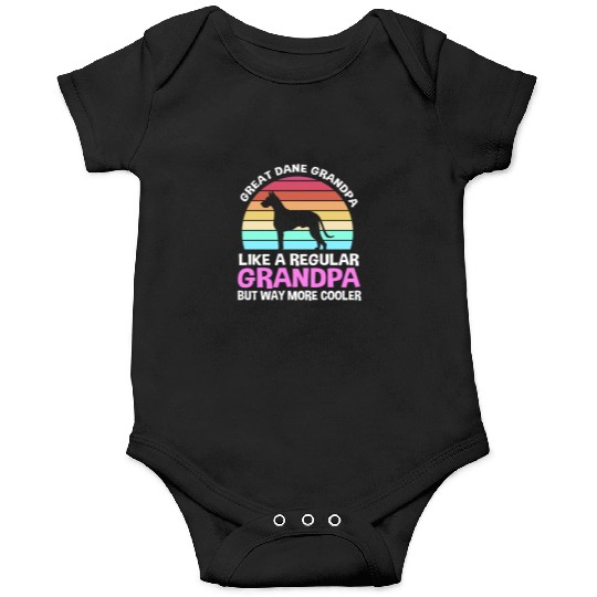 Dog Lover Great Dane Grandpa Way More Cooler Onesies