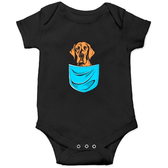 Cute Dog Lovers Great Dane Dog In A Pocket Onesies