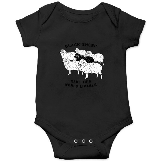 Black sheep make this world livable Onesies