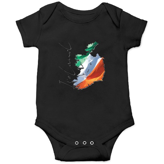 Ireland | Real Flag | Flag Map EN Onesies