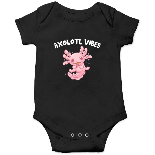 Axolotl Vibes Salamander Animal Lover Amphibians P Onesies