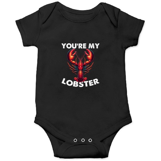 Friends You're My Lobster Valentine's Day Quote Onesies