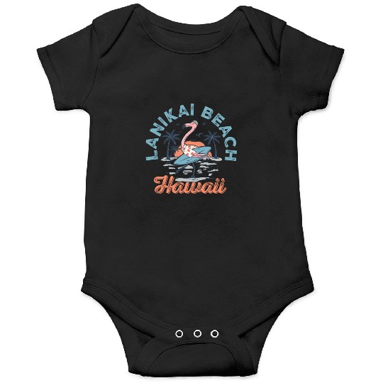 Vintage Beach Flamingo Onesies