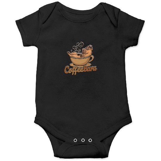 Coffeebara Capybara Coffedrinker Onesies