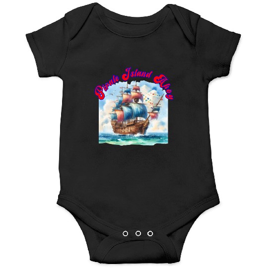 pirate island ahoy Onesies
