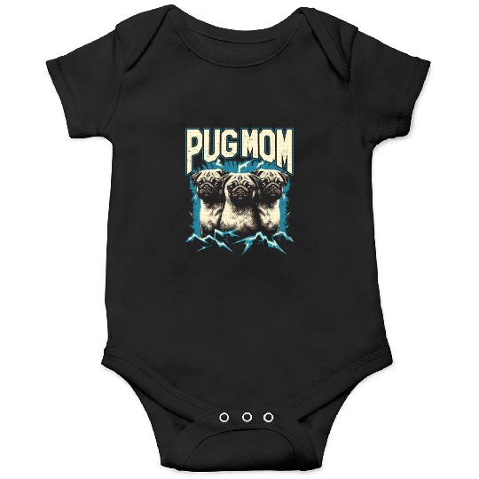 Pug Mom Bootleg Onesies