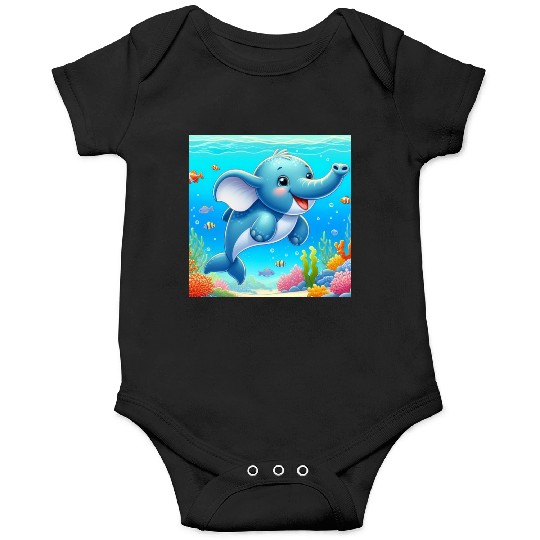 The elephant-dolphin Onesies
