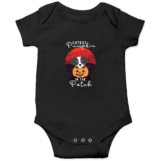 Bernese Mountain Dog Cutest Pumpkin In The Patch Onesies