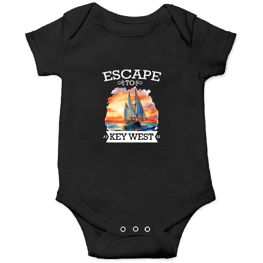 Florida ESCAPE TO KEY-WEST Sailing Outfit Onesies
