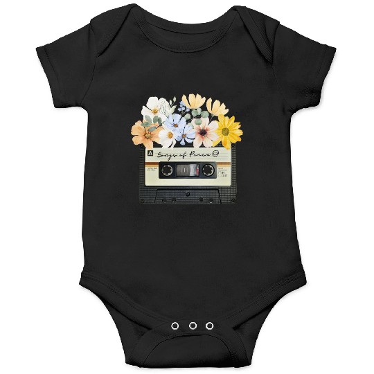 Songs of peace cassette tape Onesies