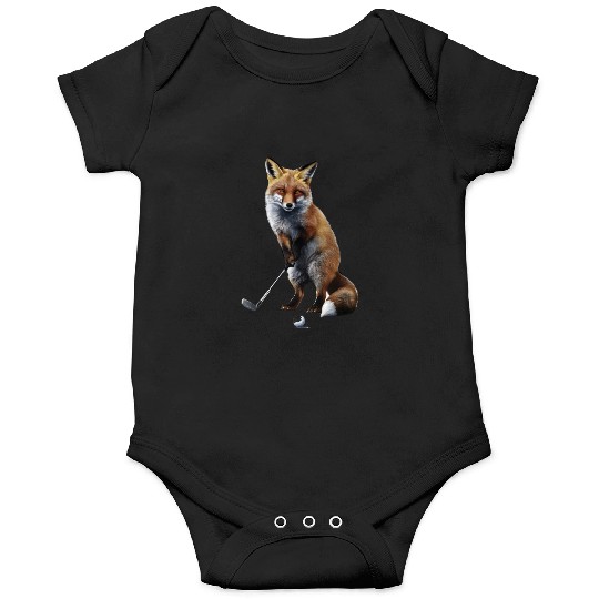 Fox Playing Golf Onesies