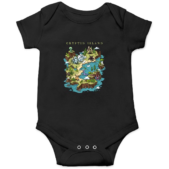 Cryptid Bigfoot Loch Ness Monster Mothman Jersey Onesies