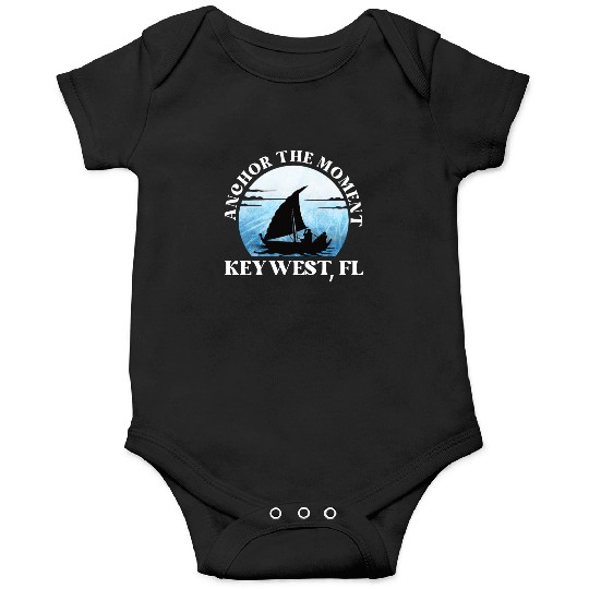 Florida ANCHOR THE MOMENT KEY-WEST, FL Vintage Onesies