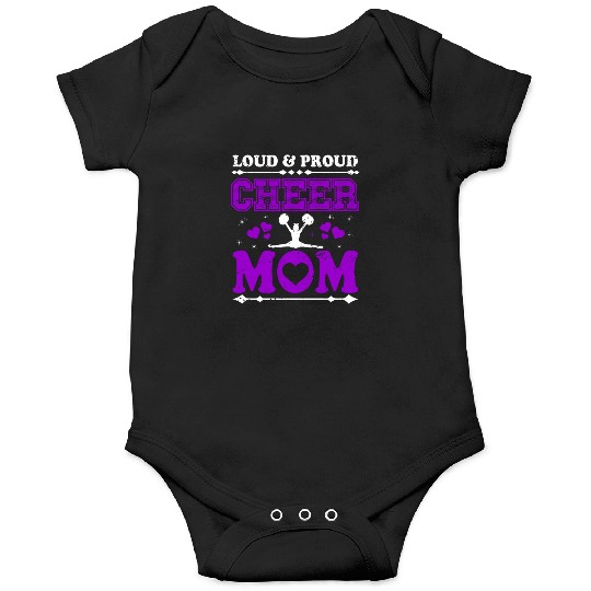 Loud & Proud Cheer Mom Cheerleading Mother's Day Onesies