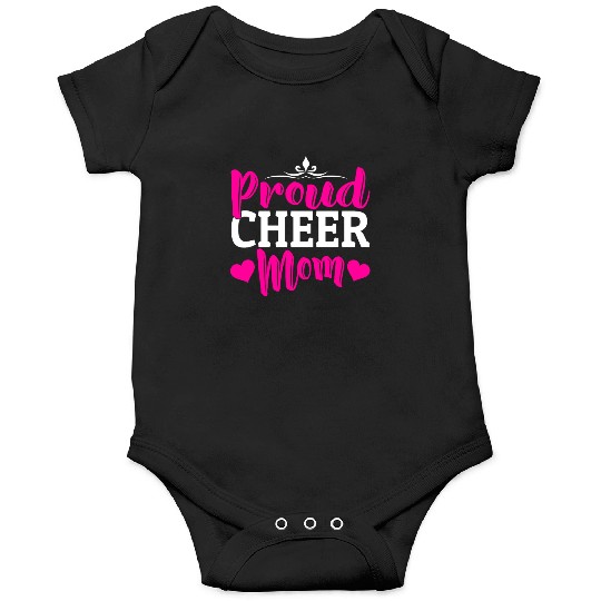 Proud Cheer Mom Cheerleading Mommy Mother's Day Onesies