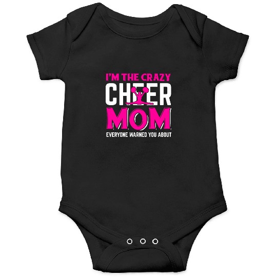 Crazy Cheer Mom Cheerleading Mommy Mother's Day Onesies