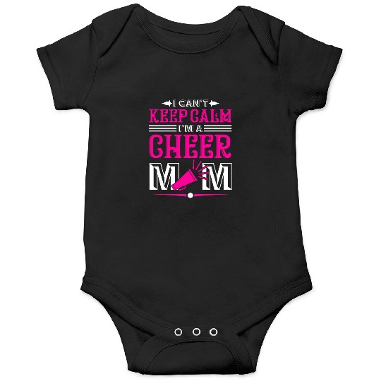Keep Calm Cheer Mom Cheerleading Mother's Day Onesies