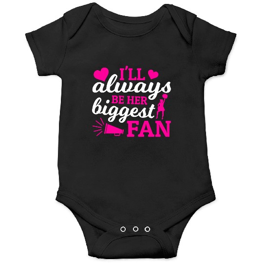 Always Her Fan Cheer Mom Cheerleading Mother's Day Onesies