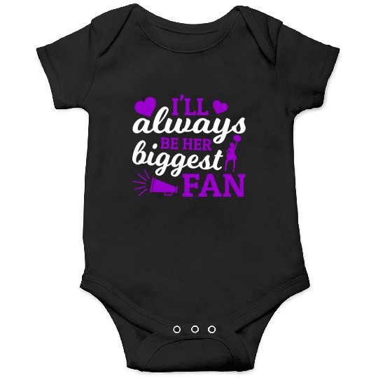 Always Her Fan Cheer Mom Cheerleading Mother's Day Onesies