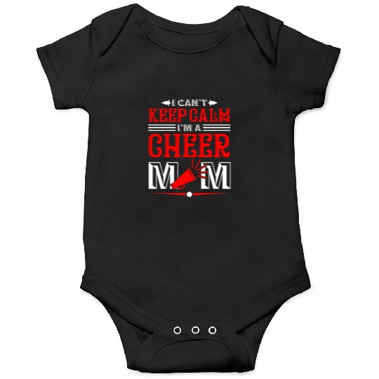 Keep Calm Cheer Mom Cheerleading Mother's Day Onesies