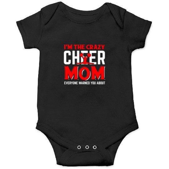 Crazy Cheer Mom Cheerleading Mommy Mother's Day Onesies