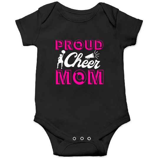 Proud Cheer Mom Cheerleading Mommy Mother's Day Onesies