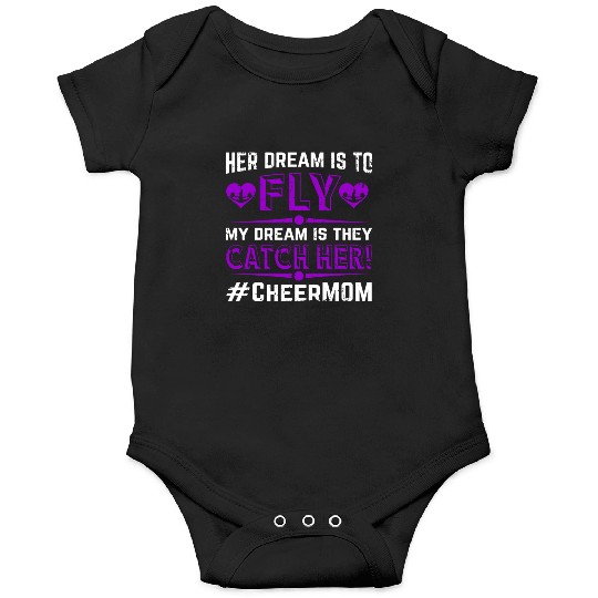Dream Cheer Mom Cheerleading Mommy Mother's Day Onesies