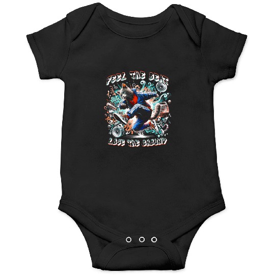 Breakdancing B-boy Feel the beat Onesies