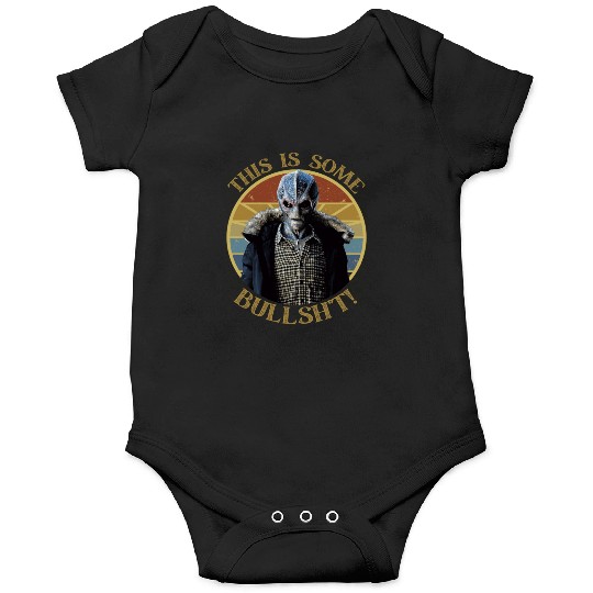 Some bullsh*t retro sunset Resident Alien Onesies