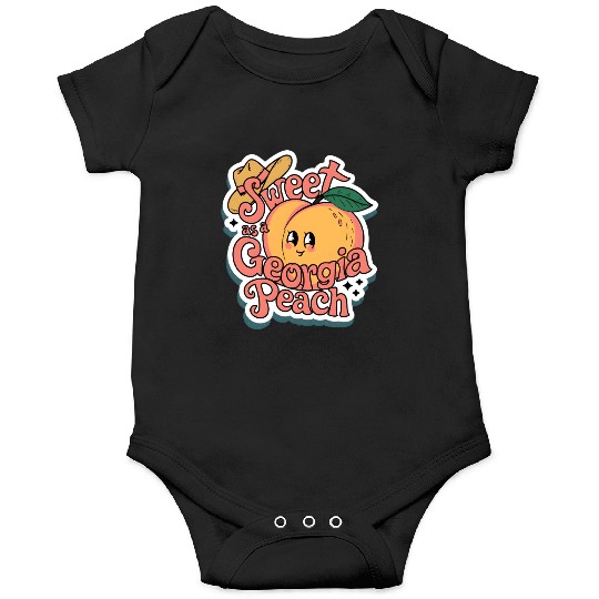 Sweet as a Georgia Peach Sticker.t-shits Onesies