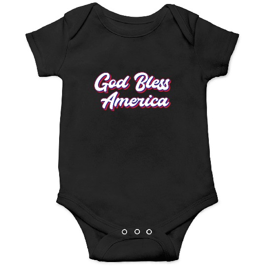 God Bless America Patriotic Design for Proud Onesies