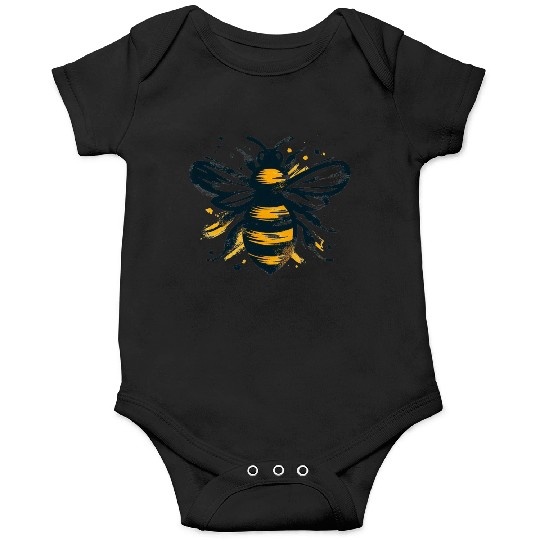 Honey Bee Insect Art 1 Onesies