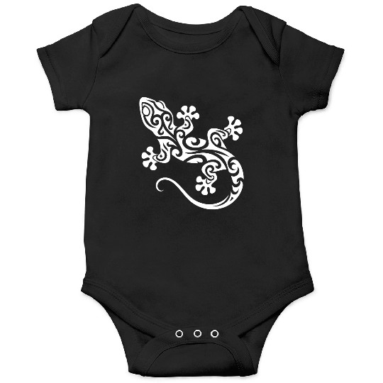 Cute Gecko In T Tattoo Ink Style Onesies