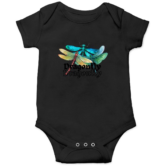 Colorful Dragonflies - Dragonfly Design Onesies