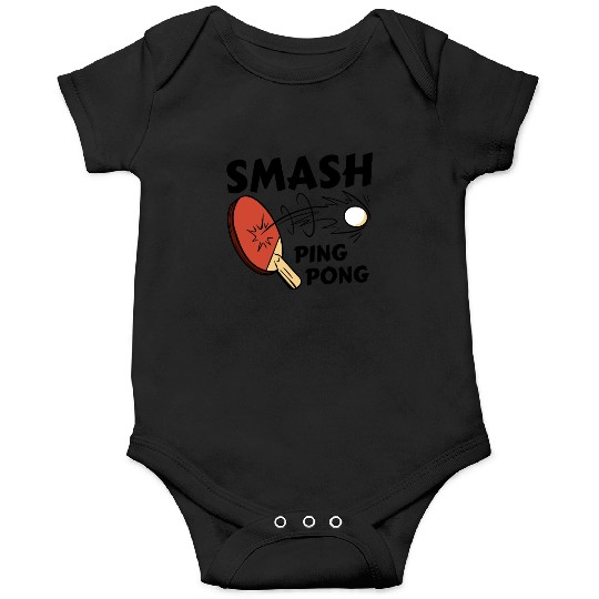 Ping Pong Paddle and Ball Smash Onesies