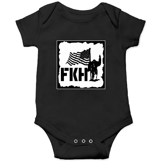 Bigfoot FKH Flag LIKE US ON FACEBOOK # Onesies