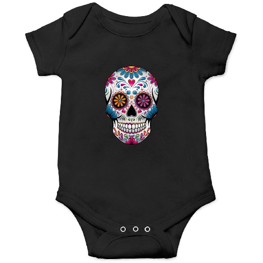 Colorful Skull Onesies