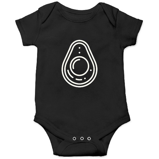 Avocado minimalist avocados design food art 9 Onesies