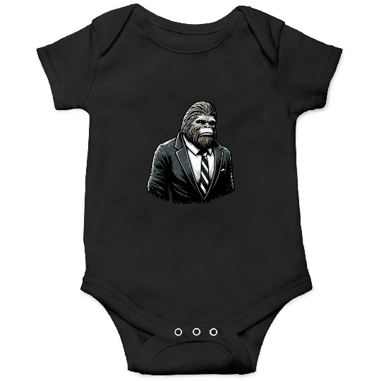 All Business Bigfoot - Funny Stylish Sasquatch Onesies