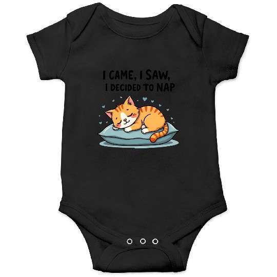 Cute Cat Nap Lover Funny Sleepy Naptime Humor Onesies