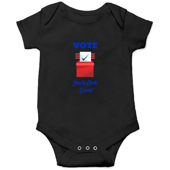 Vote, yours does count /Politics Onesies