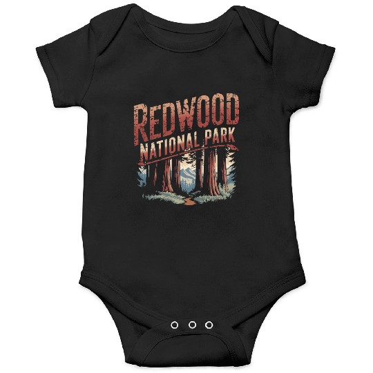 Redwood National park vintage Onesies