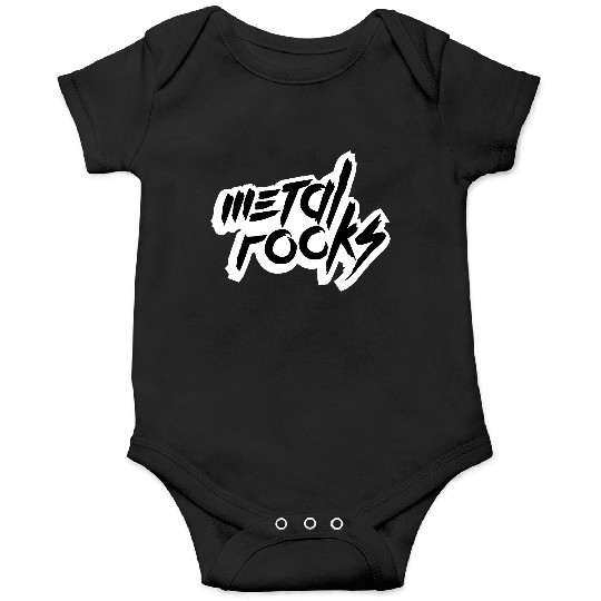 Heavy Metal Rocks Hard Rock Music Text Quote Logo Onesies