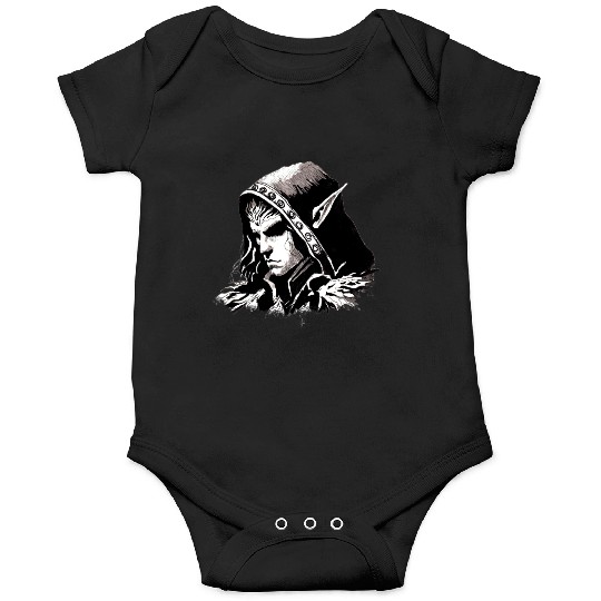 Dark Elf Archmage Illustration Onesies