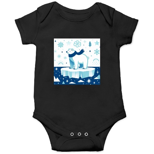 Polar Bear in Winter Wonderland Onesies