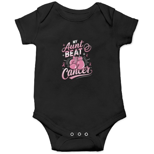 My Aunt Beat Cancer Breast Cancer Awareness Onesies