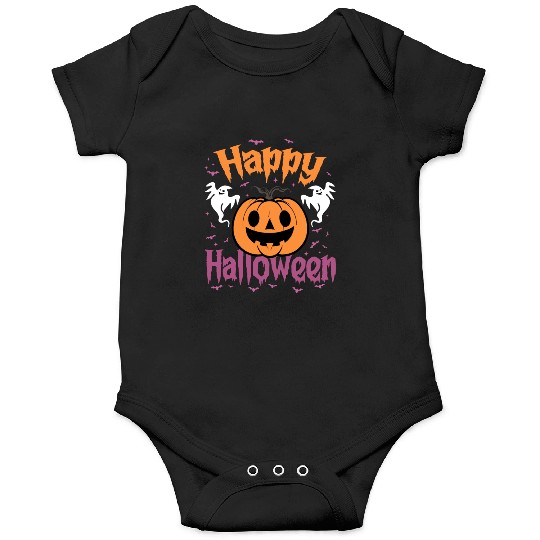 Trick Or Treat Happy Halloween Funny Pumpkin 2024 Onesies