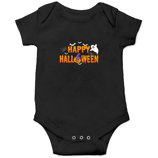 Trick Or Treat Happy Halloween Costume Ghost Scary Onesies
